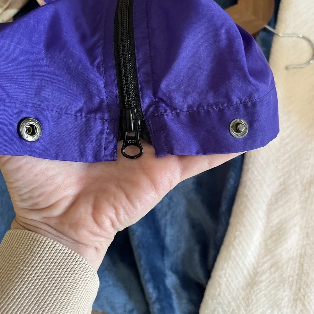 Vintage Helly Hansen Windbreaker Hiking‎ Rain Pants Small 90s Purple
